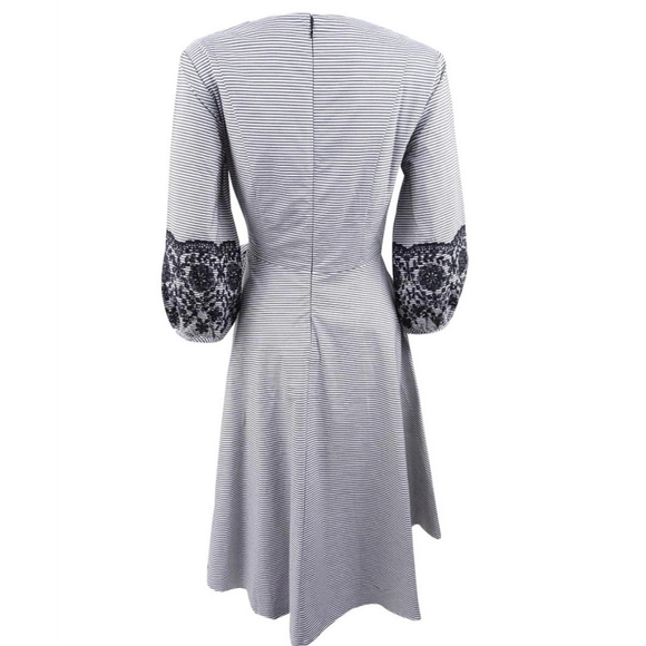 CALVIN KLEIN | $148 Striped Fit & Flare Midi Dress - Picture 3 of 6